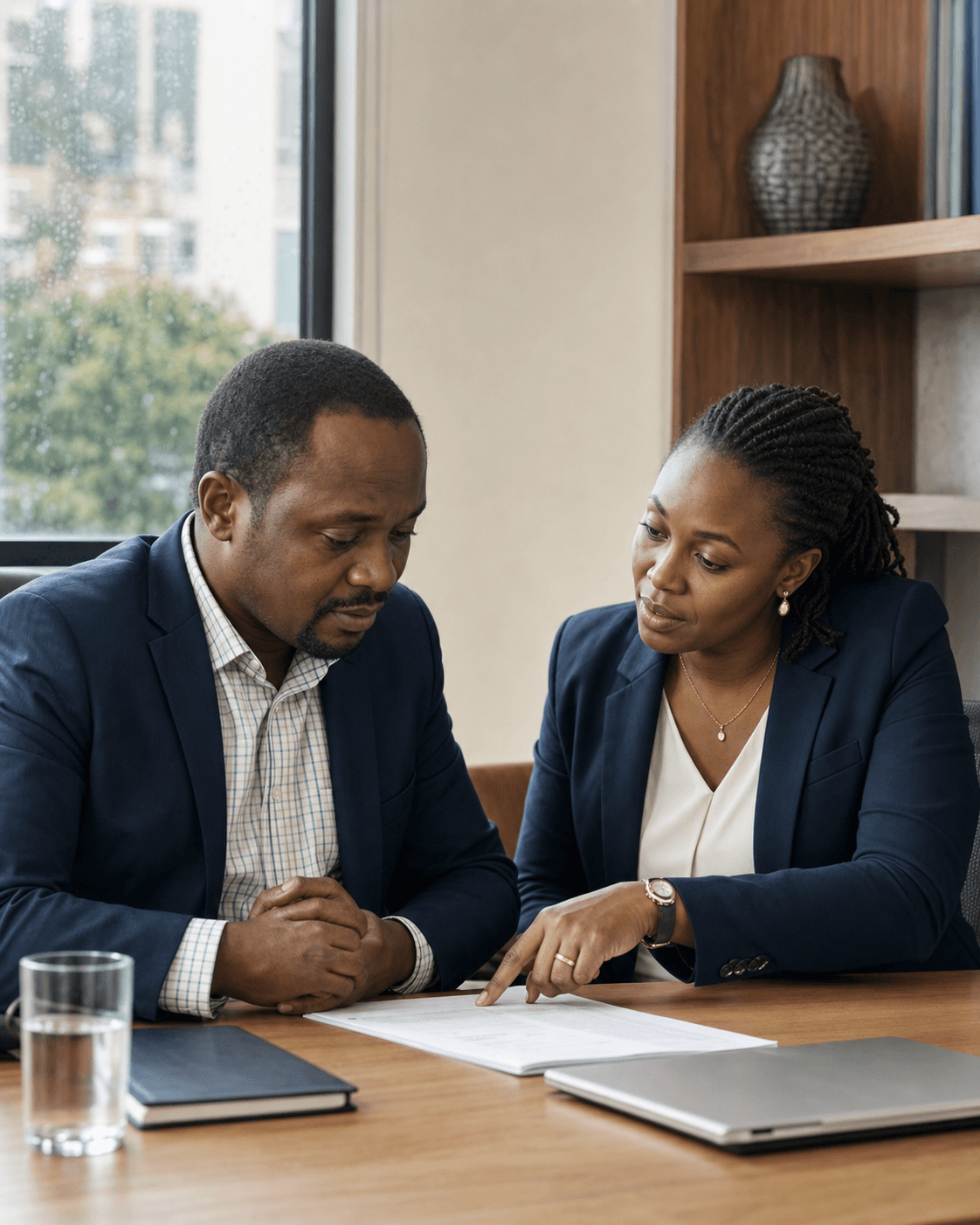 A Mak Shield advisor supporting a client through an important decision
